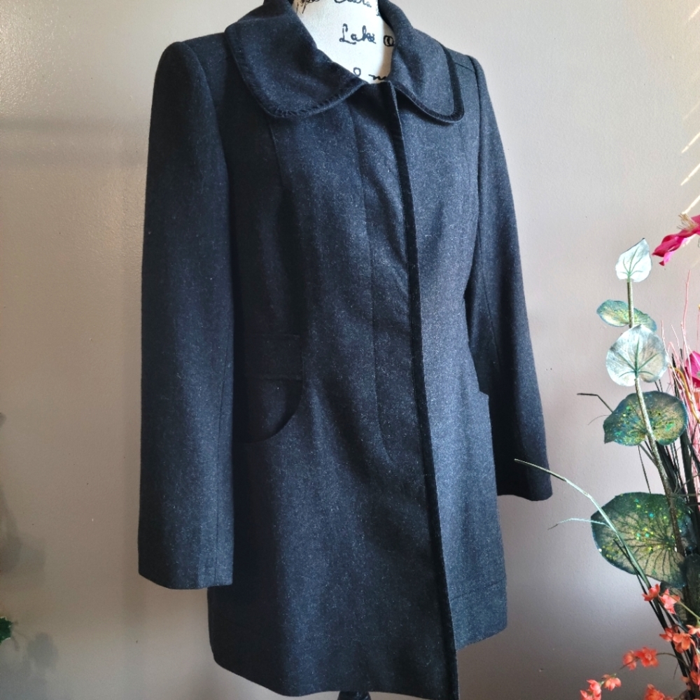 Last Chance! Firmiana Peter Pan Collar Wool Dress Coat